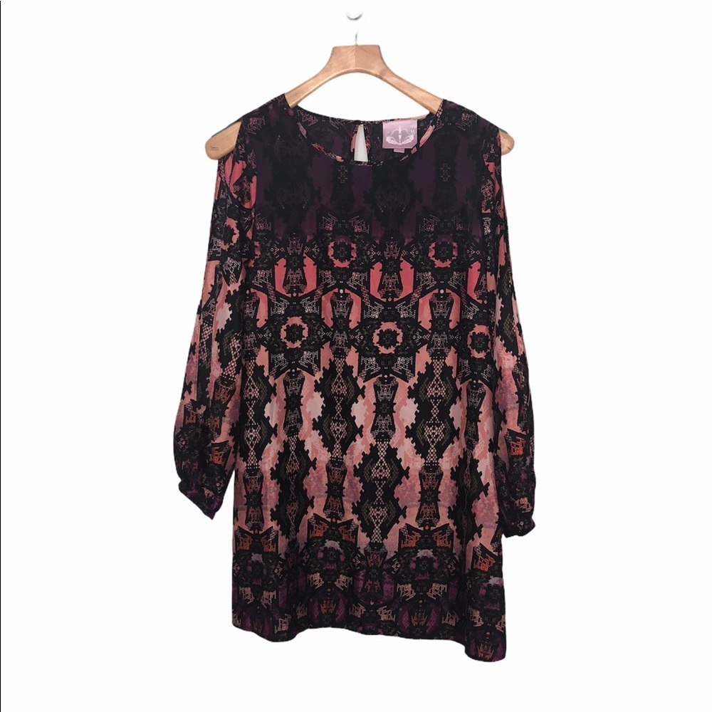 Romeo & Juliet Couture Cold Sleeves Short Dress Size Small